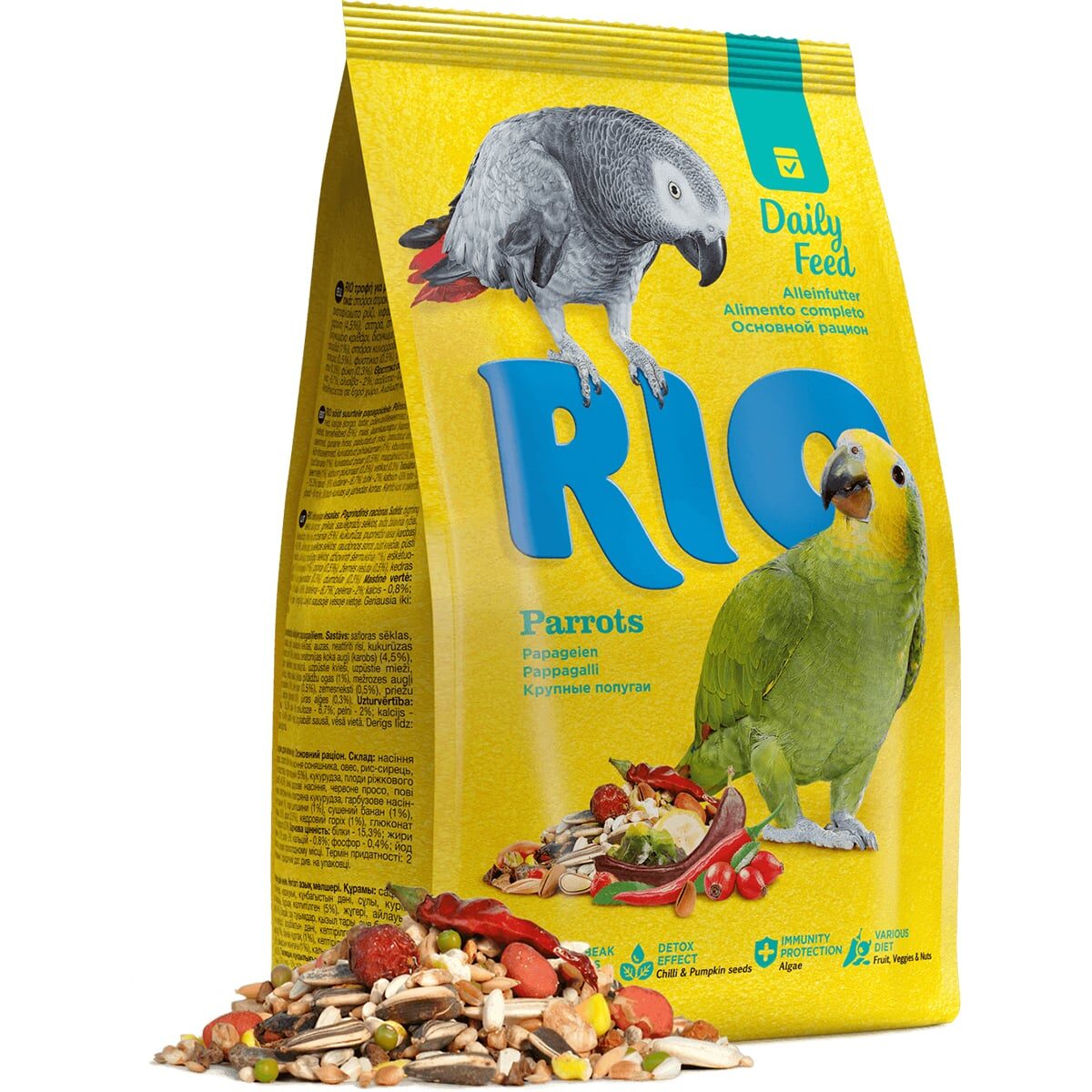 Сухой корм RIO для крупных попугаев (Основной рацион)
