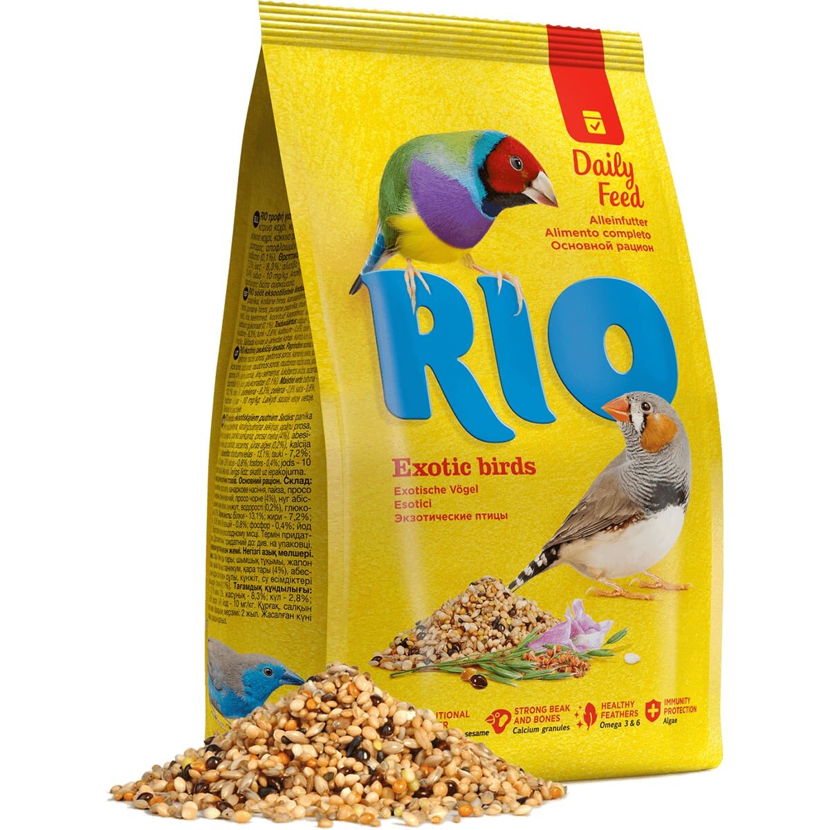 Сухой корм RIO для экзотических птиц (Основной рацион)
