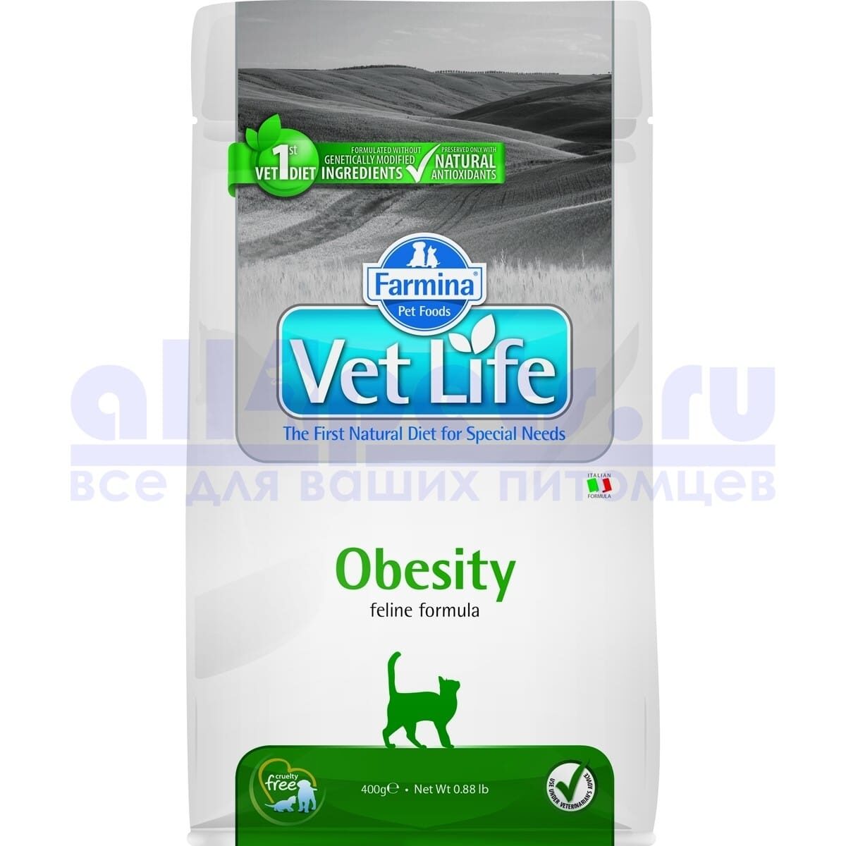 Farmina VetLife Cat Obesity (0,4кг)
