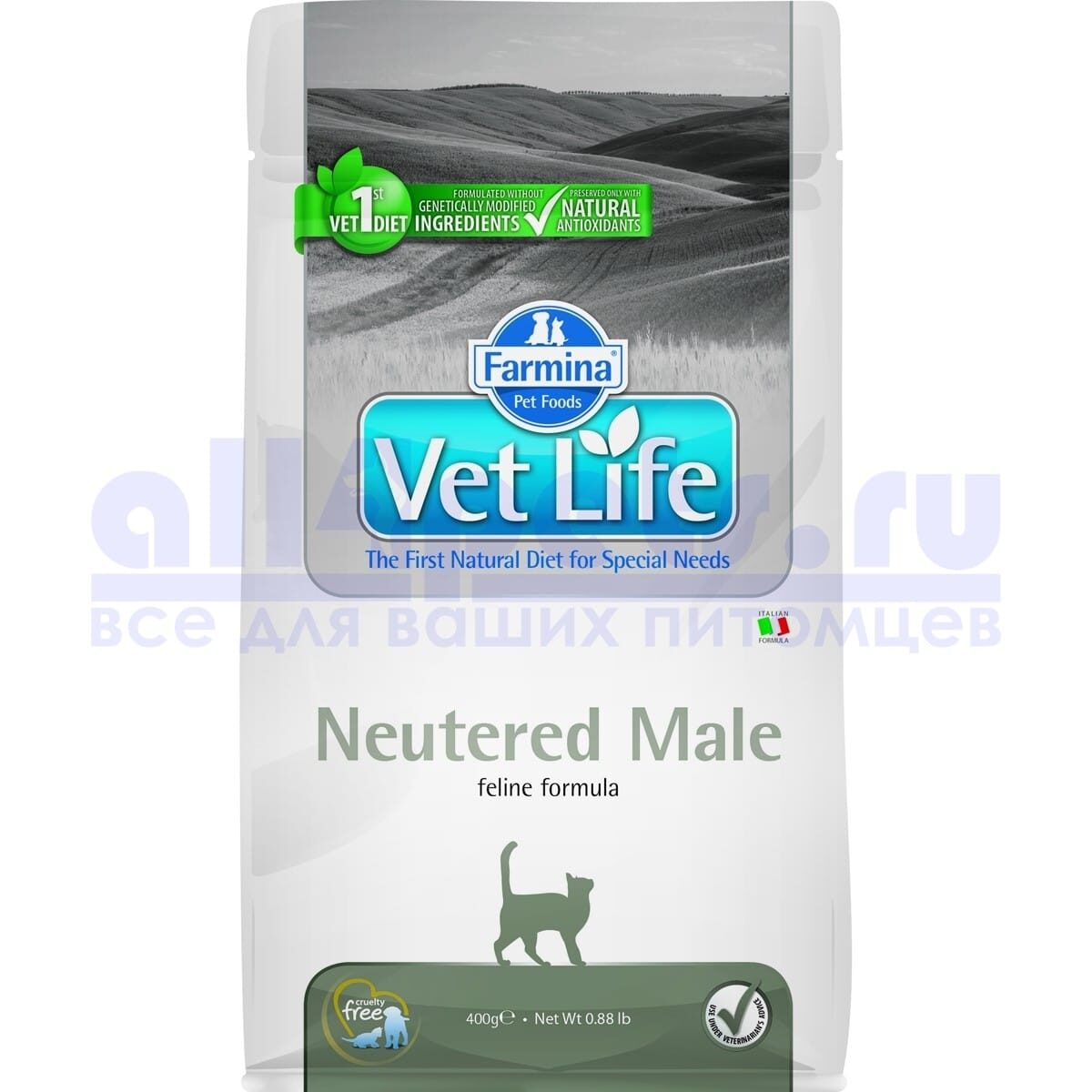 Farmina VetLife Cat Neutered Male (0,4кг)