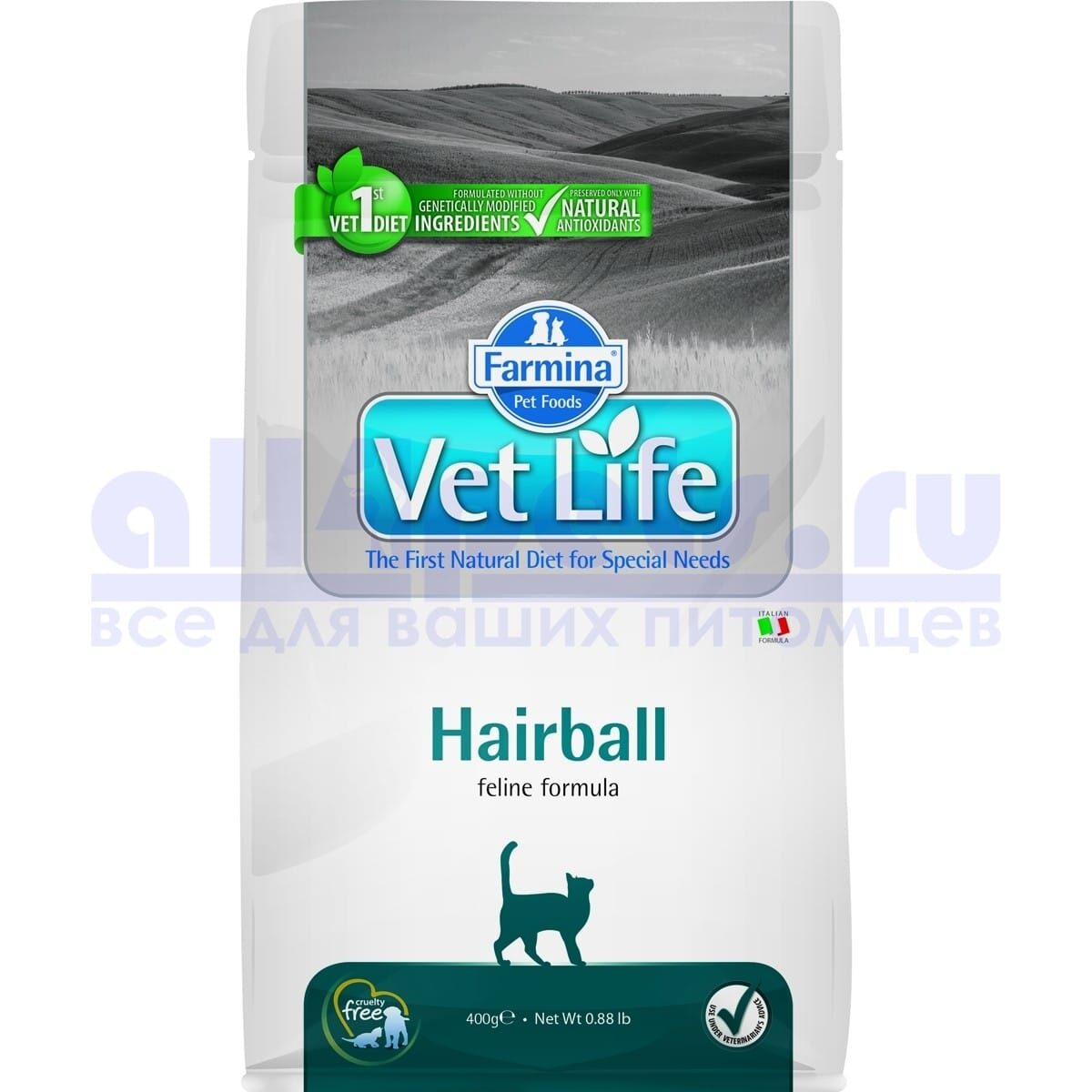 Farmina VetLife Cat Hairball (0,4кг)