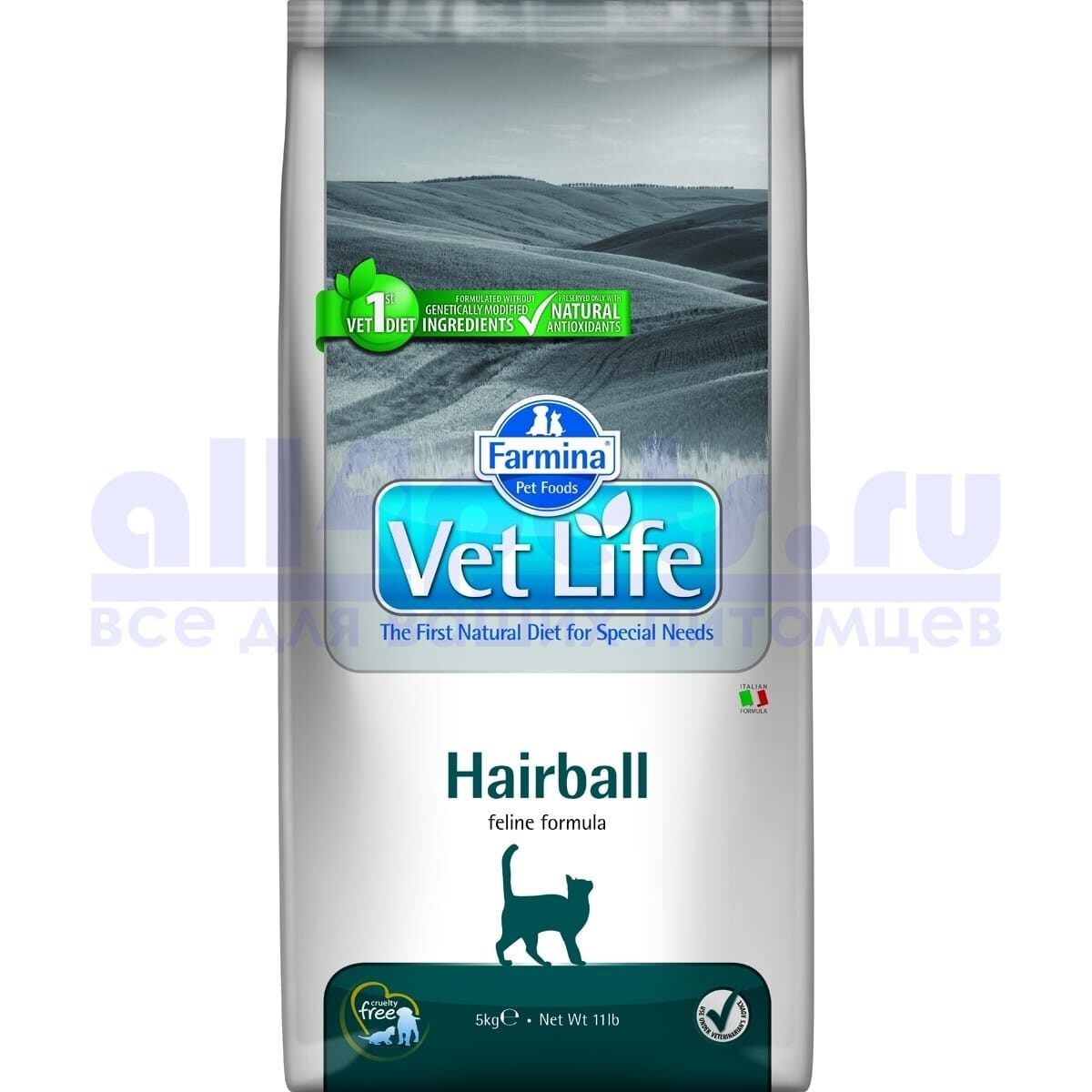 Farmina VetLife Cat Hairball (10кг)