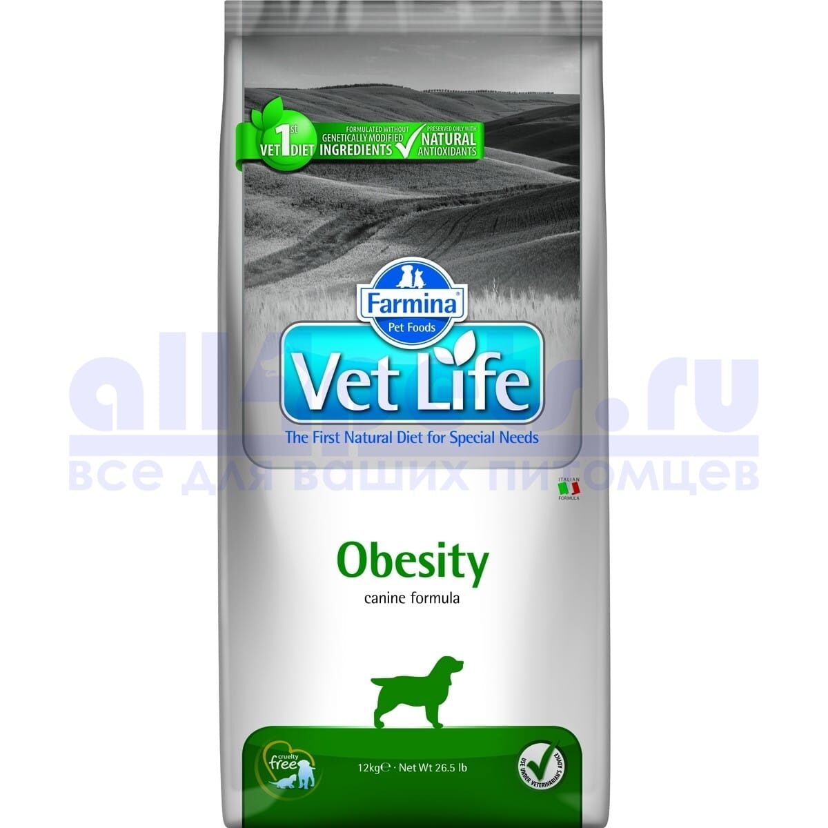 Farmina VetLife Dog Obesity (12кг)