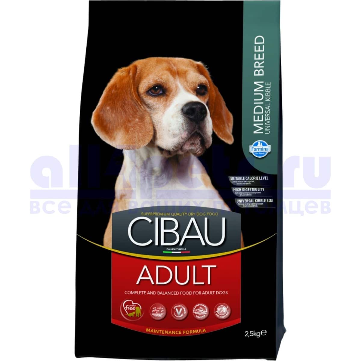 CIBAU Adult Medium breed (2,5кг)