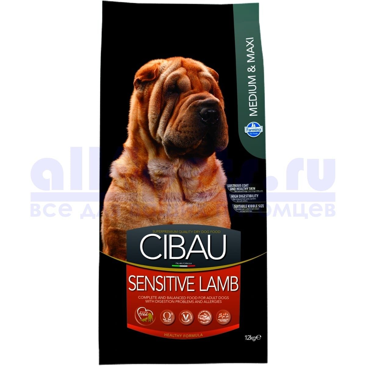 CIBAU Sensitive Lamb Medium&Maxi (12кг)