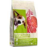 Полнорационный сухой корм Statera для собак крупных пород (С ягненком, 3кг)