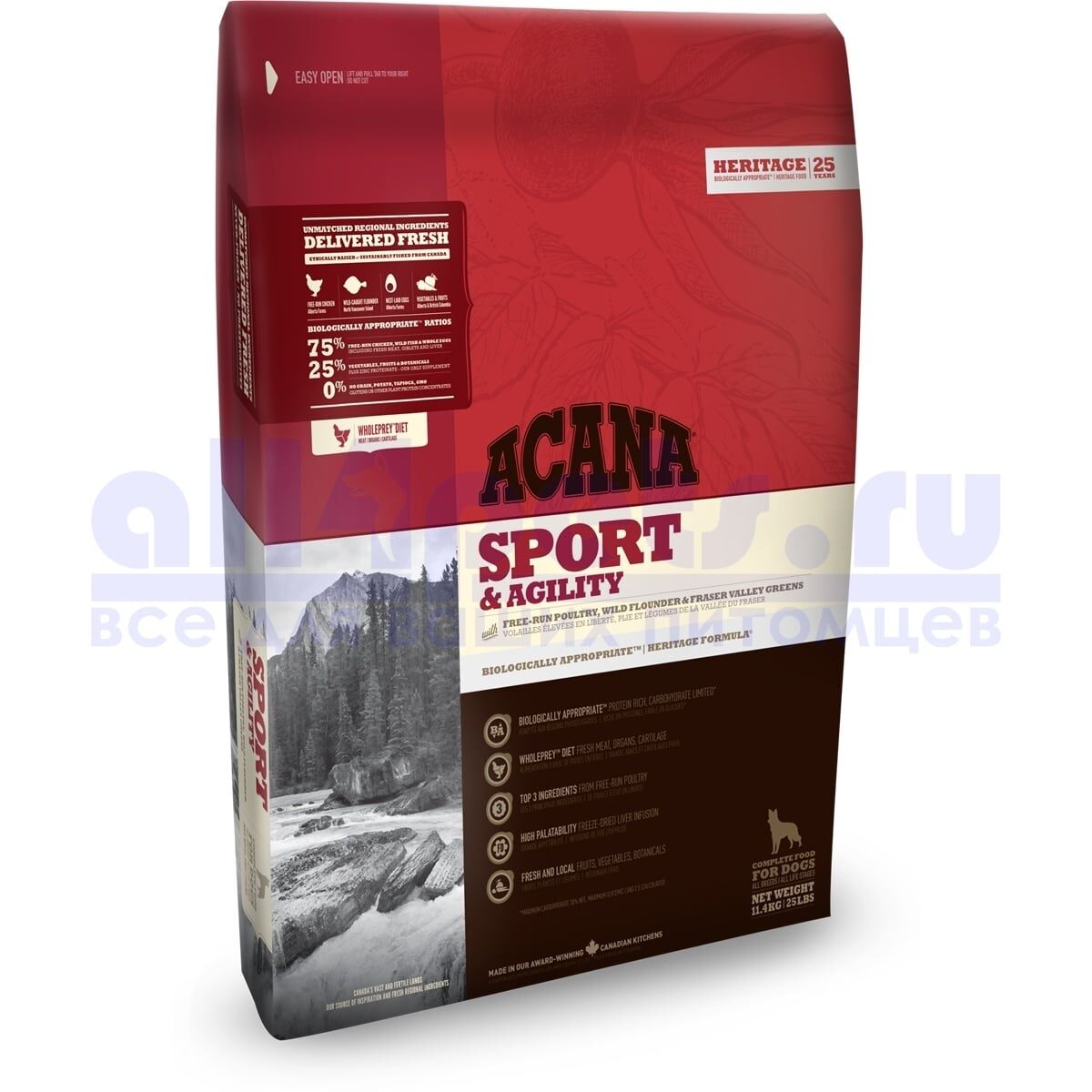 ACANA Heritage Sport and Agility (17кг)