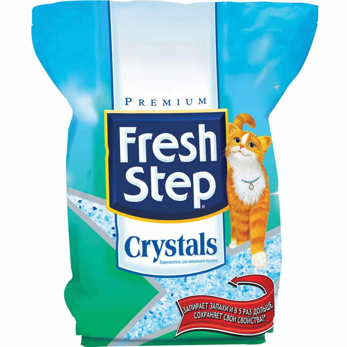 Наолнитель Fresh Step Crystals для кошачьего туалета (Силикогелевый, 3.62кг)