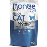 Консервы Monge Cat Grill Pouch для пожилых кошек (Эквадорская макрель, пауч, 85г)