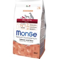 Сухой корм Monge Dog Speciality Mini для собак малых пород (C лососем и рисом, 800г)