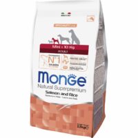 Сухой корм Monge Dog Speciality Mini для собак малых пород (C лососем и рисом, 2.5кг)