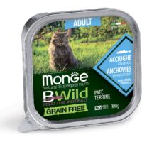 Monge Cat BWild Grain free Adult Anchovies with vegetables (100г)
