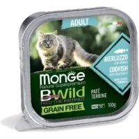 Monge Cat BWild Grain free Adult Codfish with vegetables (100г)