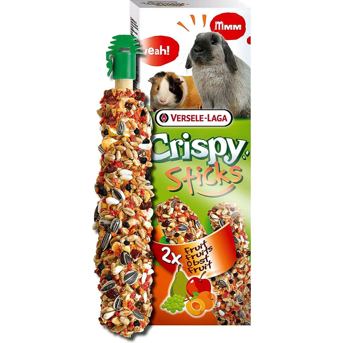 Лакомство-палочки Versele-Laga Crispy Sticks для кроликов и морских свинок (С фруктами, 2х55г)