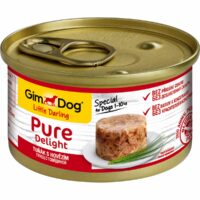 Консервы GimDog Pure Delight для собак (Из тунца с говядиной, жестяная банка, 85г)