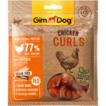 Лакомство GIMDOG Chicken Curls для собак (Спиральки куриные, 55г)