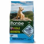 Сухой беззерновой корм Monge Dog BWild GRAIN FREE Mini для собак малых пород (Из анчоуса с картофелем, 2.5кг)