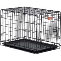 Клетка-вольер MidWest iCrate для животных (Однодверная, черная, 76х48х53h см)