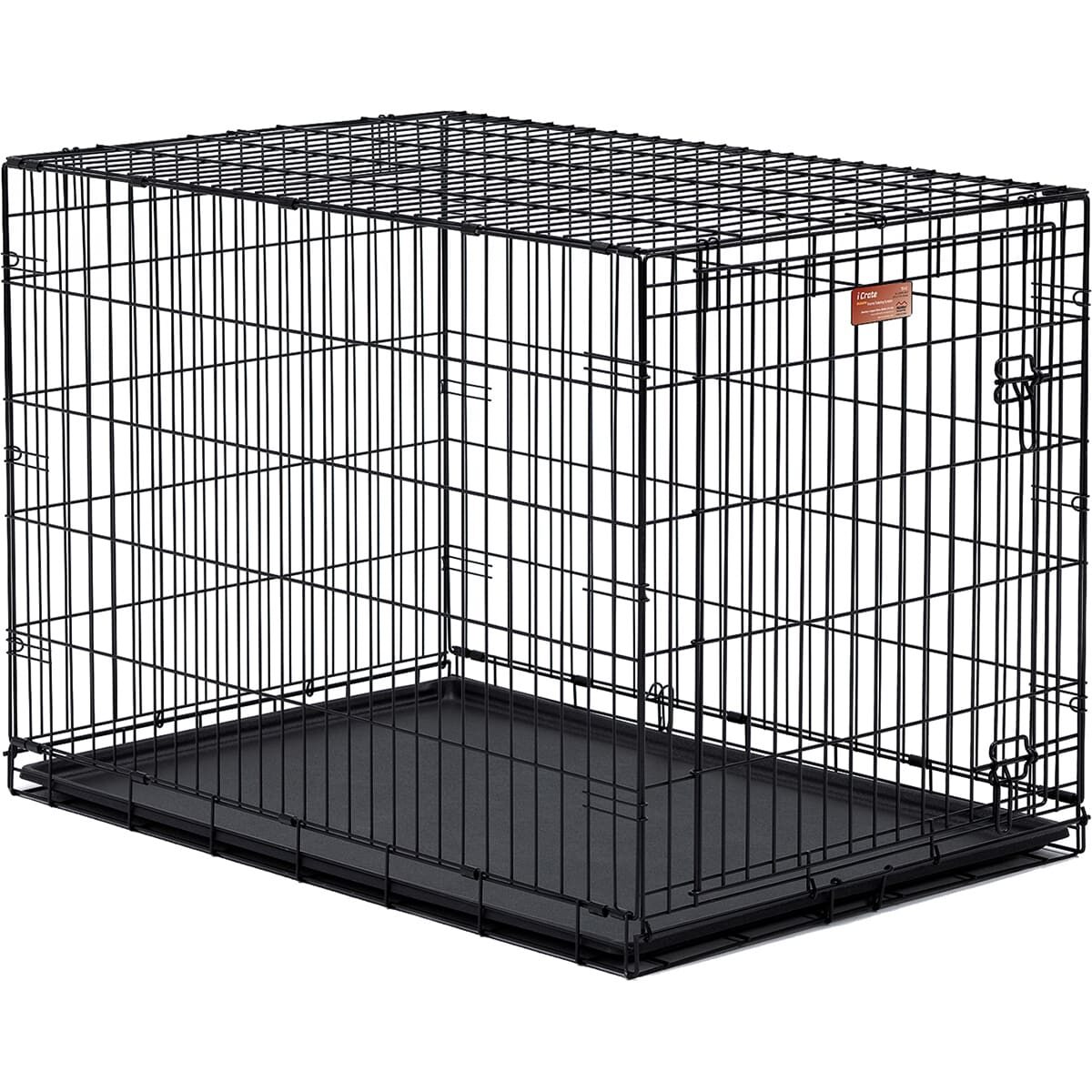 Клетка-вольер MidWest iCrate для животных (Однодверная, черная, 107х71х76h см)