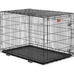 Клетка-вольер MidWest iCrate для животных (Однодверная, черная, 122х76х84h см)