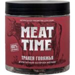 Лакомство Meat Time Трахея для собак (Колечки мелкие, пластиковая банка, 50г)