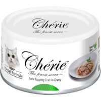Консервы Chérie Hairball Formula для взрослых кошек (Тунец с мясом краба, жестяная банка, 80г)