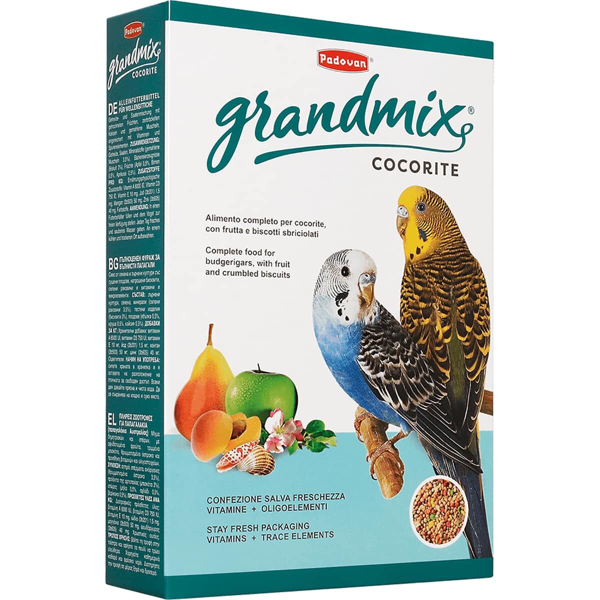 Корм Padovan® Grandmix Cocorite для волнистых попугаев