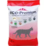 Наполнитель ECO-Premium для кошачьего туалета (Древесный комкующийся с ароматом ромашки, 55л)