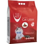 Комкующийся наполнитель VanCat UnScented для кошачьего туалета (Натуральный, 10кг)
