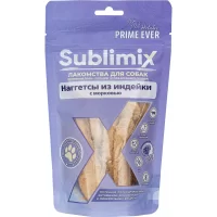 Лакомство Prime Ever Sublimix для собак (Наггетсы из индейки с морковью, 60г)