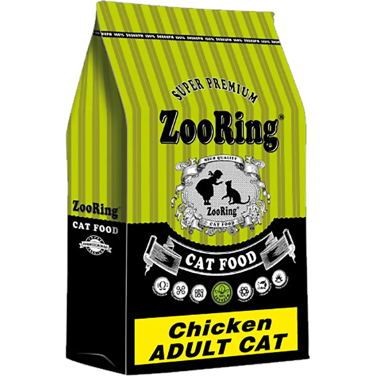 Сухой корм ZooRING Adult Cat Chicken для взрослых кошек (С цыпленком, 10кг)