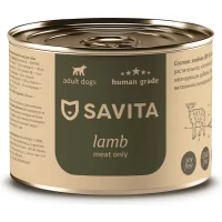 Консервированный корм Savita для собак и щенков (Ягненок, жестяная банка, 240г)